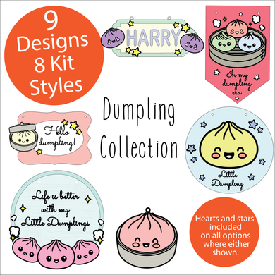 OL6142 - MDF Dumpling Doodle Collection - choose one product and character type - Olifantjie - Wooden - MDF - Lasercut - Blank - Craft - Kit - Mixed Media - UK