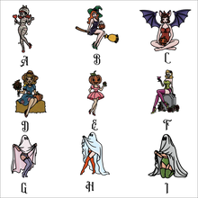 OL6154 - Wall Plaques upto 60cm (optional backing + hanging) -  Spooky Pin Up Character Collection   - select one