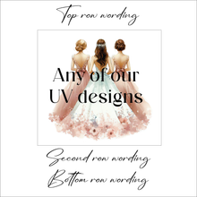 UV977 - UVDTF - DECAL ONLY - Any personalised decal with upto three rows of wording 6.5cm or 8.5cm - Olifantjie - Wooden - MDF - Lasercut - Blank - Craft - Kit - Mixed Media - UK