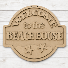 NO929 - MDF Welcome to the Beach House Hanging Plaque
