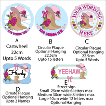 OL6103 - MDF Western Cowboy Rose Layered Collection - choose one product - Olifantjie - Wooden - MDF - Lasercut - Blank - Craft - Kit - Mixed Media - UK