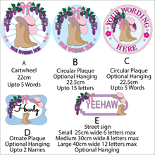 OL6102 - MDF Western Cowboy Wisteria Layered Collection - choose one product - Olifantjie - Wooden - MDF - Lasercut - Blank - Craft - Kit - Mixed Media - UK