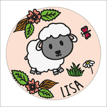 OL1798 - MDF Doodle Farm - Sheep plaque personalised - Olifantjie - Wooden - MDF - Lasercut - Blank - Craft - Kit - Mixed Media - UK