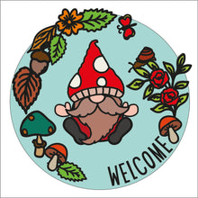 OL2213 - MDF Doodle Gnome Gonk  - Woodland Gonk 1 plaque personalised - Olifantjie - Wooden - MDF - Lasercut - Blank - Craft - Kit - Mixed Media - UK