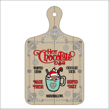 OL2392 - MDF Farmhouse Doodle Christmas - Chopping board Layered Plaque -  Hot Chocolate Male Gonk - Olifantjie - Wooden - MDF - Lasercut - Blank - Craft - Kit - Mixed Media - UK