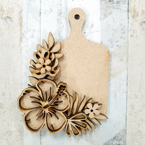 Sale OL775 - MDF Mini Chopping Board - Tropical - Olifantjie - Wooden - MDF - Lasercut - Blank - Craft - Kit - Mixed Media - UK