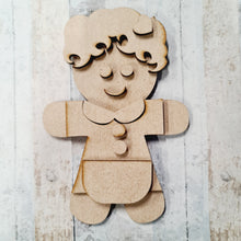 OL1166 - MDF Fancy Dress Gingerbread -  Mrs Claus - Olifantjie - Wooden - MDF - Lasercut - Blank - Craft - Kit - Mixed Media - UK