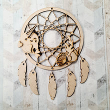 DC059 - MDF Narwhal Dream Catcher - with Initials, Name or Wording - Olifantjie - Wooden - MDF - Lasercut - Blank - Craft - Kit - Mixed Media - UK