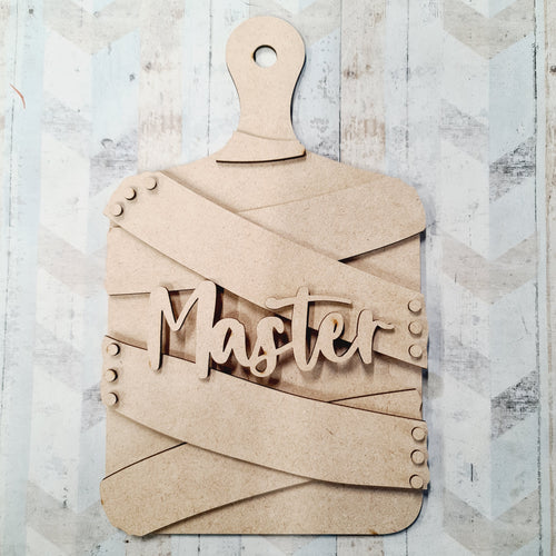 OL667 - MDF chopping board - Master - Olifantjie - Wooden - MDF - Lasercut - Blank - Craft - Kit - Mixed Media - UK