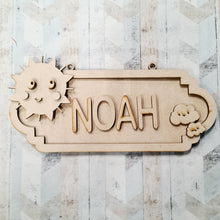 SS156 - MDF Cute Sunshine Personalised Street Sign - Large (12 letters) - Olifantjie - Wooden - MDF - Lasercut - Blank - Craft - Kit - Mixed Media - UK