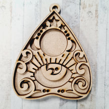 OL1499 - MDF Ouija Planchette Eye design - Olifantjie - Wooden - MDF - Lasercut - Blank - Craft - Kit - Mixed Media - UK