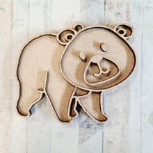 OL1859 - MDF Doodle Tribal Animal Hanging - Bear Style 3 - Olifantjie - Wooden - MDF - Lasercut - Blank - Craft - Kit - Mixed Media - UK