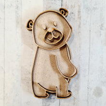 OL1860 - MDF Doodle Tribal Animal Hanging - Bear Style 4 - Olifantjie - Wooden - MDF - Lasercut - Blank - Craft - Kit - Mixed Media - UK