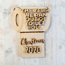 SJ370 - MDF Sarah Jane Covid Toilet Roll hangjng - Olifantjie - Wooden - MDF - Lasercut - Blank - Craft - Kit - Mixed Media - UK