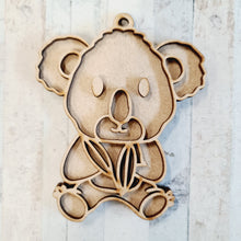 OL1937  - MDF Doodle Animal Hanging -  Koala - Olifantjie - Wooden - MDF - Lasercut - Blank - Craft - Kit - Mixed Media - UK