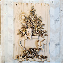 OL2157 - MDF Robin Watering Can Christmas Tree Kit - Olifantjie - Wooden - MDF - Lasercut - Blank - Craft - Kit - Mixed Media - UK