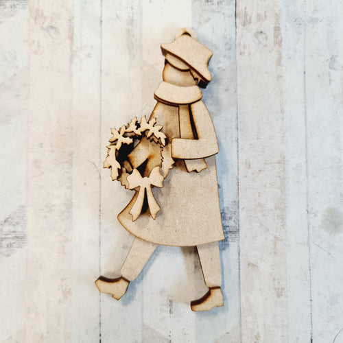 SJ384 - MDF Victorian Man Bauble - Olifantjie - Wooden - MDF - Lasercut - Blank - Craft - Kit - Mixed Media - UK