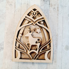 SJ367- MDF Sarah Jane Layered Deer Bauble Scene kit - Olifantjie - Wooden - MDF - Lasercut - Blank - Craft - Kit - Mixed Media - UK