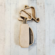 OL2183 - MDF Sport Hanging Bauble - Golf - with or without banner - Olifantjie - Wooden - MDF - Lasercut - Blank - Craft - Kit - Mixed Media - UK