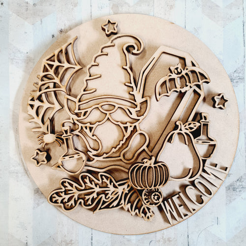 OL2281 - MDF Doodle Gnome  Gonk  -  Halloween - Male Vampire  Pumpkin plaque personalised - Olifantjie - Wooden - MDF - Lasercut - Blank - Craft - Kit - Mixed Media - UK