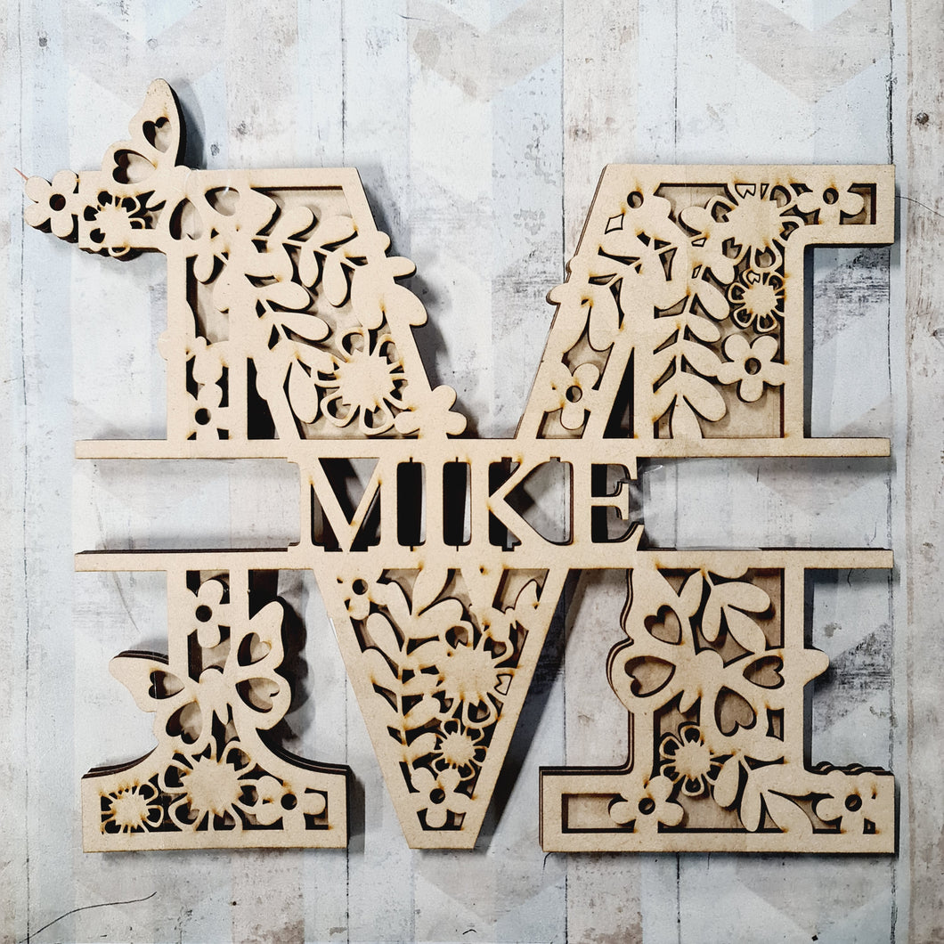 SALE - MDF Butterfly M/Mike 25cm - Olifantjie - Wooden - MDF - Lasercut - Blank - Craft - Kit - Mixed Media - UK
