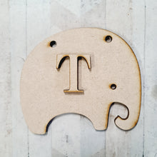 CY139 - Elephant Mix Match Bunting with Initial - 10cm - Olifantjie - Wooden - MDF - Lasercut - Blank - Craft - Kit - Mixed Media - UK
