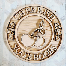 OL3099 - Breast Cancer Awareness- Cherr-ish your boobs - Olifantjie - Wooden - MDF - Lasercut - Blank - Craft - Kit - Mixed Media - UK