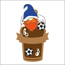 OL2197 - MDF Gonk in a Pint! Hobby theme - Football  - with or without banner and hanging - Olifantjie - Wooden - MDF - Lasercut - Blank - Craft - Kit - Mixed Media - UK