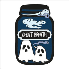OL2136 - MDF Halloween Jar - Ghost Breath - Olifantjie - Wooden - MDF - Lasercut - Blank - Craft - Kit - Mixed Media - UK