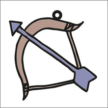 OL1864 - MDF Doodle Tribal Theme Hanging - Bow - Olifantjie - Wooden - MDF - Lasercut - Blank - Craft - Kit - Mixed Media - UK