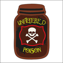 OL2137 - MDF Halloween Jar - Unfiltered Poison - Olifantjie - Wooden - MDF - Lasercut - Blank - Craft - Kit - Mixed Media - UK