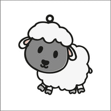 OL1790 - MDF  doodle Farm hanging - Sheep Style 2 - Olifantjie - Wooden - MDF - Lasercut - Blank - Craft - Kit - Mixed Media - UK