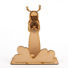 OL357 - MDF Freestanding Woodland Figures Set Of Three - Olifantjie - Wooden - MDF - Lasercut - Blank - Craft - Kit - Mixed Media - UK