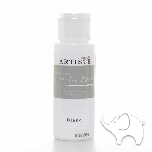 Blanc - Artiste Acrylic Paint 2oz - Olifantjie - Wooden - MDF - Lasercut - Blank - Craft - Kit - Mixed Media - UK