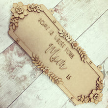 SS080 - MDF Home is Where Your .... is  Double Height Personalised Street Sign - Olifantjie - Wooden - MDF - Lasercut - Blank - Craft - Kit - Mixed Media - UK