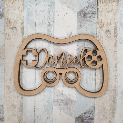 OL407 - MDF Personalised Gaming Remote controller - Olifantjie - Wooden - MDF - Lasercut - Blank - Craft - Kit - Mixed Media - UK