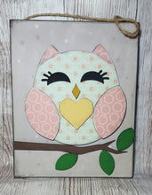 OL075 - MDF Female Owl - Olifantjie - Wooden - MDF - Lasercut - Blank - Craft - Kit - Mixed Media - UK