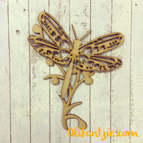Wood Stitched String Art Kit with Shadow Box Dragonfly - adult or kids craft  - craft kits for teens - string art kit for adults - 3d string art - 3d  string
