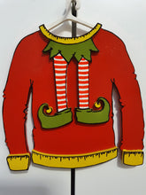 SJ032 - MDF Elf Christmas Jumper - Olifantjie - Wooden - MDF - Lasercut - Blank - Craft - Kit - Mixed Media - UK