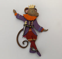 SJ110 - MDF Rat / Mouse Dancing Prince / King - Olifantjie - Wooden - MDF - Lasercut - Blank - Craft - Kit - Mixed Media - UK