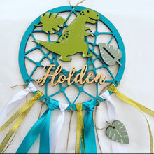 DC004 - MDF Dinosaur Dream Catcher - with Initial, Initials, Name or Wording - Olifantjie - Wooden - MDF - Lasercut - Blank - Craft - Kit - Mixed Media - UK