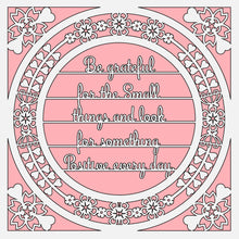 OL530 - MDF 'Be Grateful for the Small things ' Square with optional backing and sizes - Olifantjie - Wooden - MDF - Lasercut - Blank - Craft - Kit - Mixed Media - UK