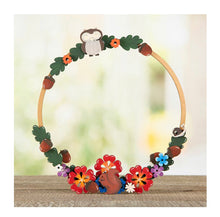 OL367 - MDF Layered Bunny and Wreath Hoops - Olifantjie - Wooden - MDF - Lasercut - Blank - Craft - Kit - Mixed Media - UK