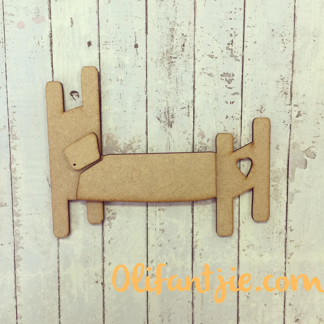 Sale - OL009 15cm - Olifantjie - Wooden - MDF - Lasercut - Blank - Craft - Kit - Mixed Media - UK
