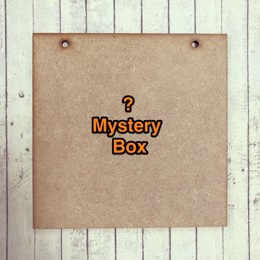 MB002 - MDF Mixed Baby /Child themed mystery Box - different price points - Olifantjie - Wooden - MDF - Lasercut - Blank - Craft - Kit - Mixed Media - UK