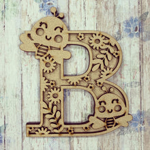DL013 - MDF Cute Bee Themed Layered Letter - Olifantjie - Wooden - MDF - Lasercut - Blank - Craft - Kit - Mixed Media - UK