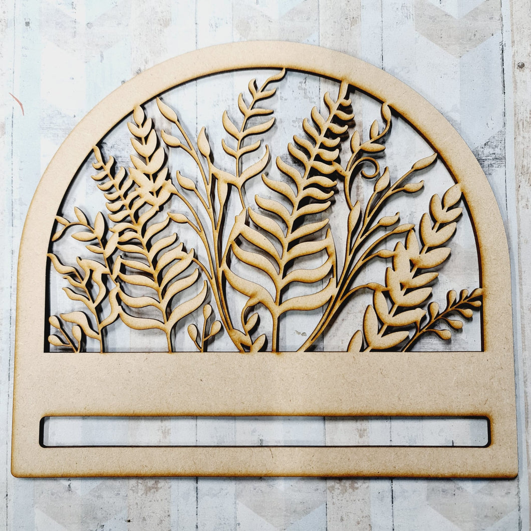 MC001 - MDF Macrame Hanging - Foliage Themed - Olifantjie - Wooden - MDF - Lasercut - Blank - Craft - Kit - Mixed Media - UK