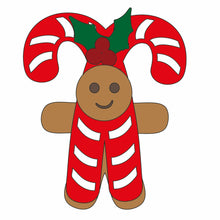 OL1159 - MDF Fancy Dress Gingerbread - Candy Cane - Olifantjie - Wooden - MDF - Lasercut - Blank - Craft - Kit - Mixed Media - UK