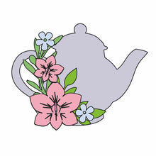 OL858 - MDF Mini Teapot - Orchid - Olifantjie - Wooden - MDF - Lasercut - Blank - Craft - Kit - Mixed Media - UK