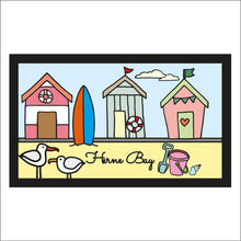 OL1699 - MDF Seaside Doodles -  Personalised Beach Scene Layered Plaque - Olifantjie - Wooden - MDF - Lasercut - Blank - Craft - Kit - Mixed Media - UK